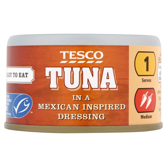 Tesco Tuna In Mexican Dressing 80G Tesco Groceries