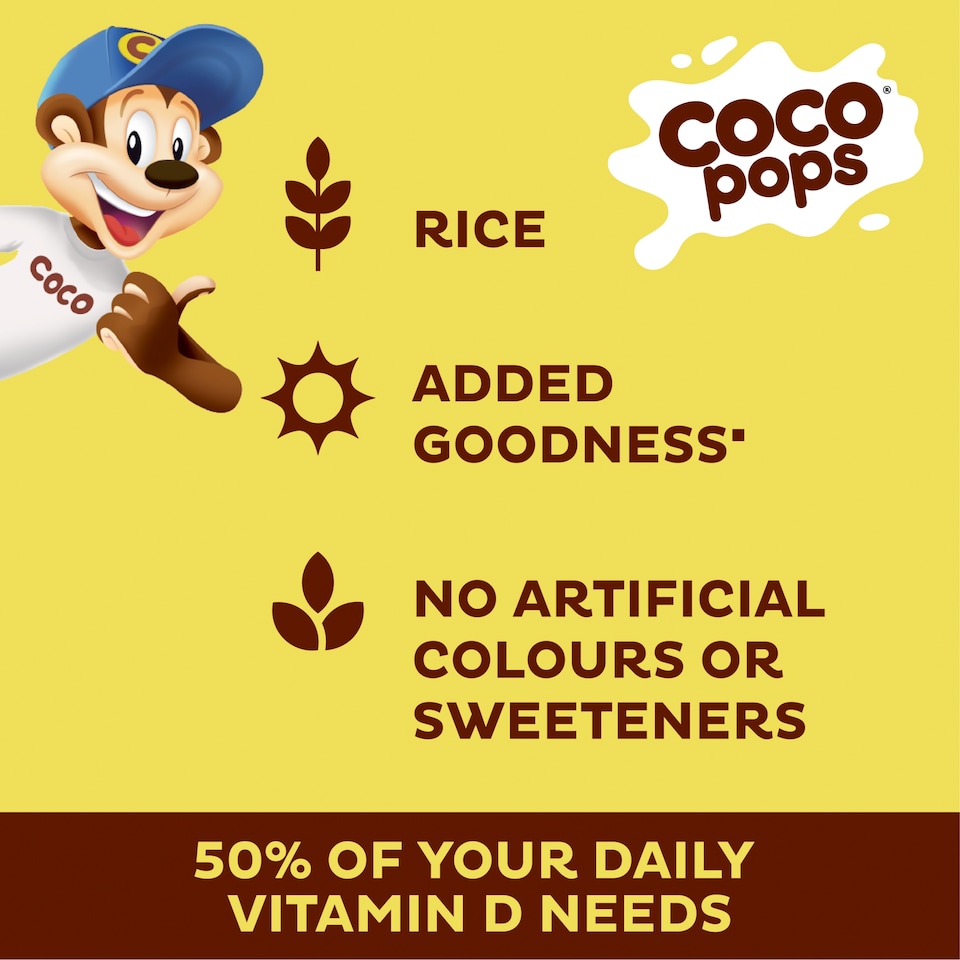 image 1 of Kellogg's Coco Pops Chocolate Breakfast Cereal 420g