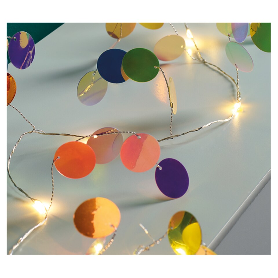 image 1 of TESCO CONFETTI WIRE STRING LIGHTS