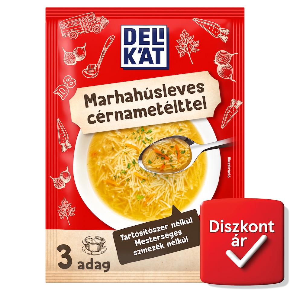 Delikát marhahúsleves cérnametélttel 73 g