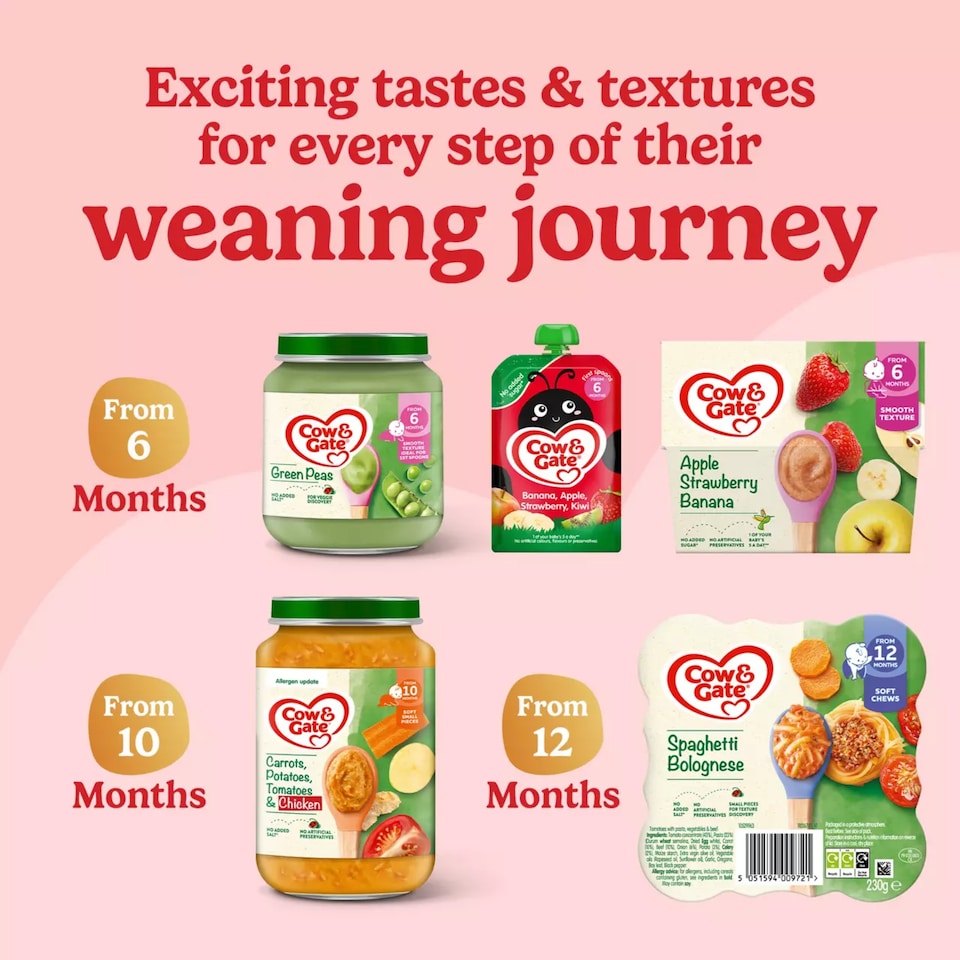 image 1 of Cow & Gate Pumpkin Rice Baby Food Snack Jar 6+ Months 125g