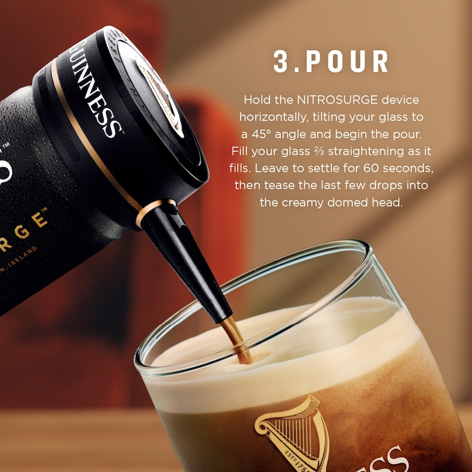 image 1 of Guinness Draught Nitrosurge Stout Beer Can 4.1% Vol 4x558ml