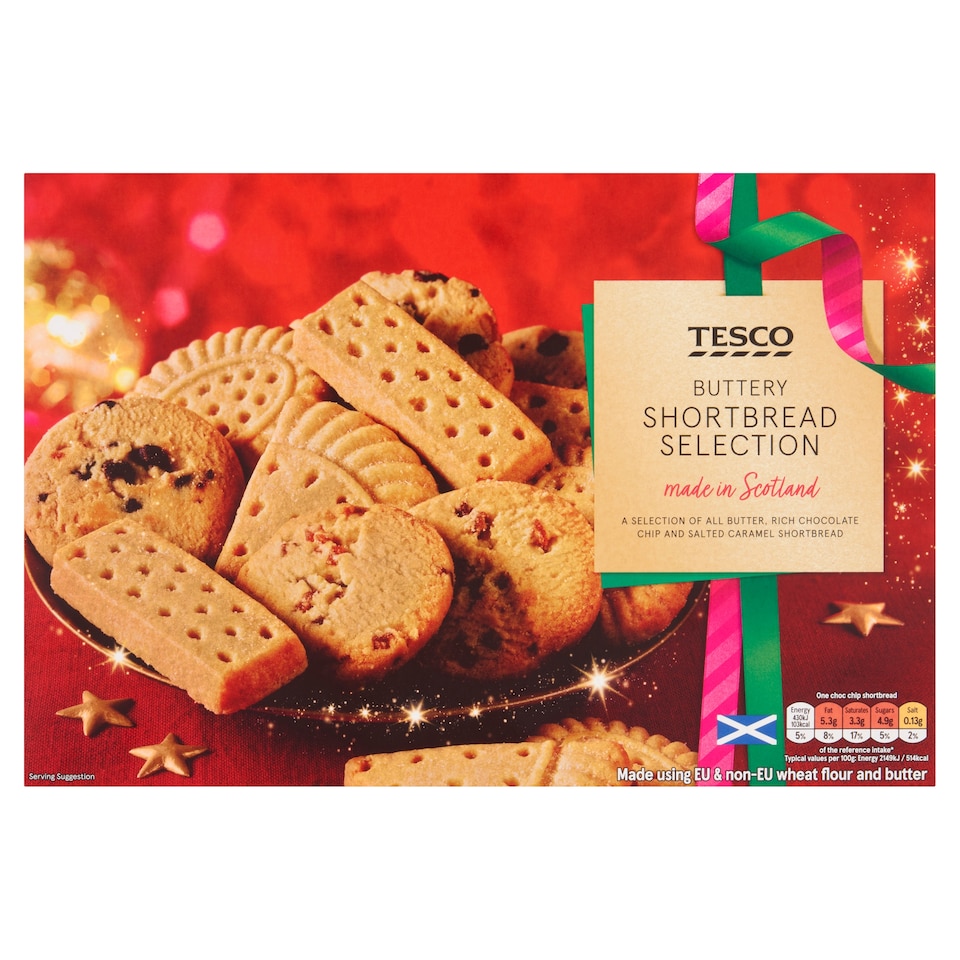 Tesco Buttery Shortbread Selection 500G
