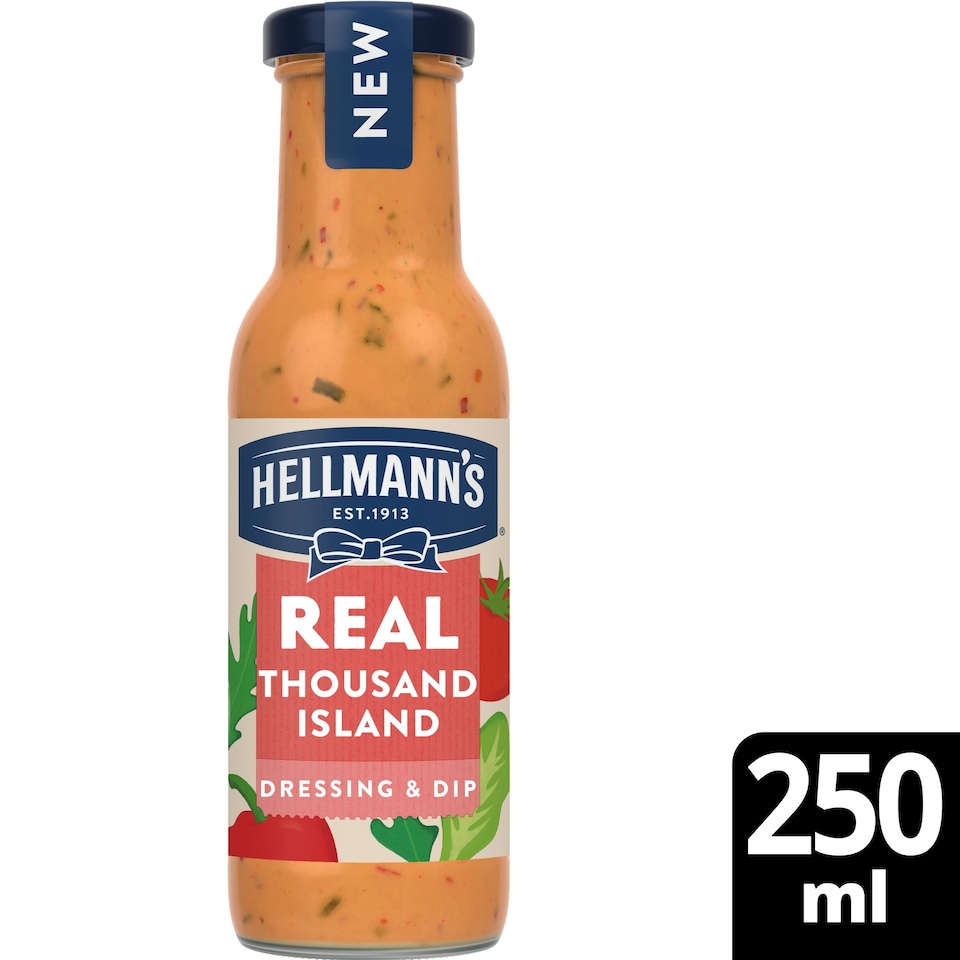 image 1 of Hellmann's Real Thousand Island Salad Dressing & Dip Sauce 250ml