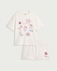 image 4 of F&F Cotton Rich Dice Pyjama Set in Cream