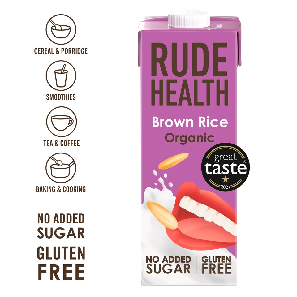image 1 of Rude Health Organic Brown Rice Longlife Dairy Free Drink 1L