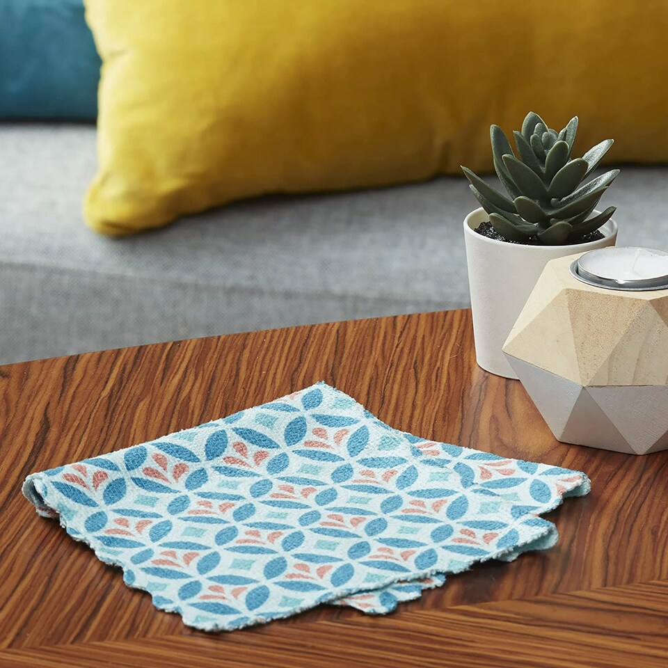 image 1 of Spontex Microfibre Mosaik Cloths Clip Strip 3 Pack