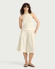 image 3 of The F&F Edit Lyocell Rich Striped Co-ord Culottes in Ecru