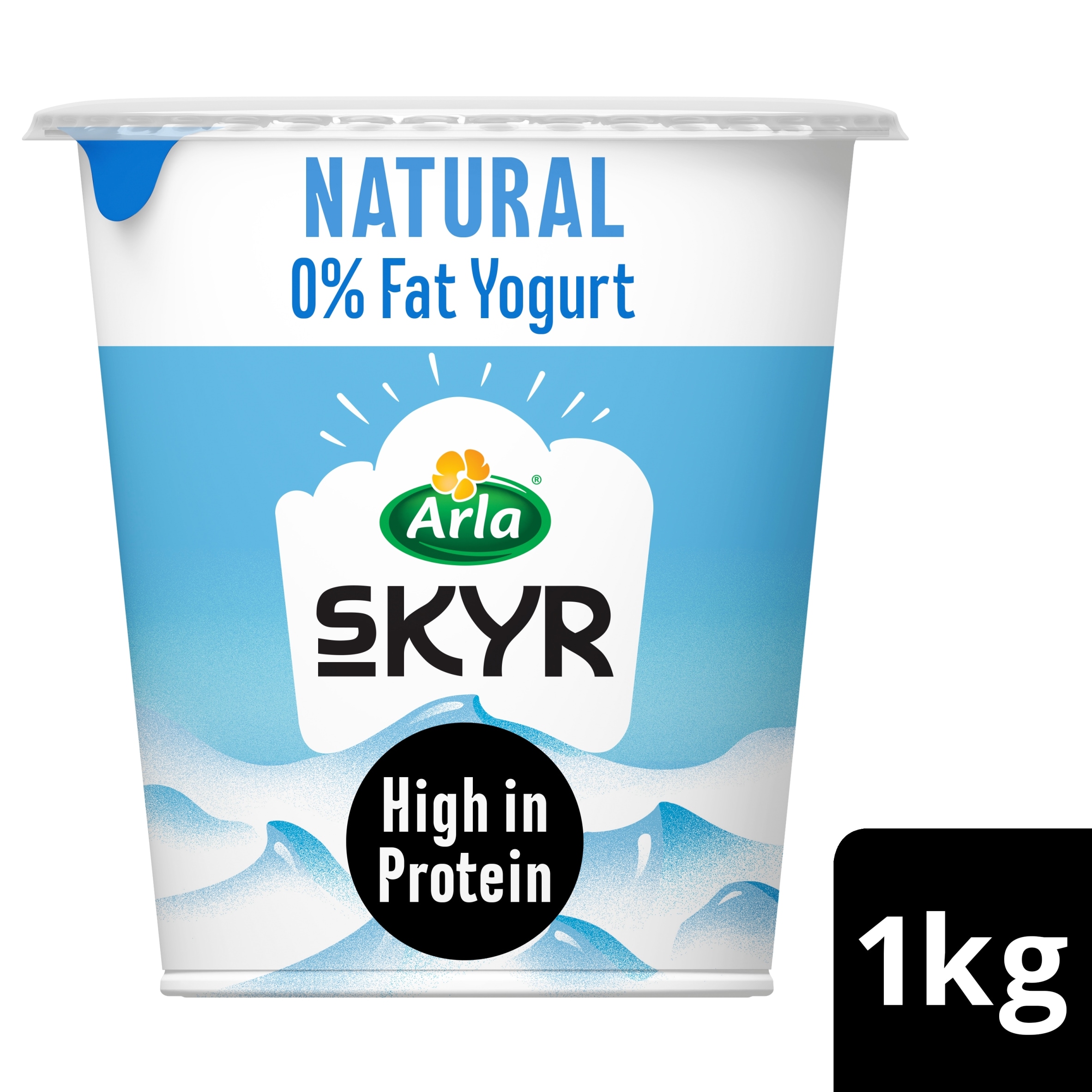 Arla Skyr Natural 0% Fat Icelandic Style Yogurt 1kg