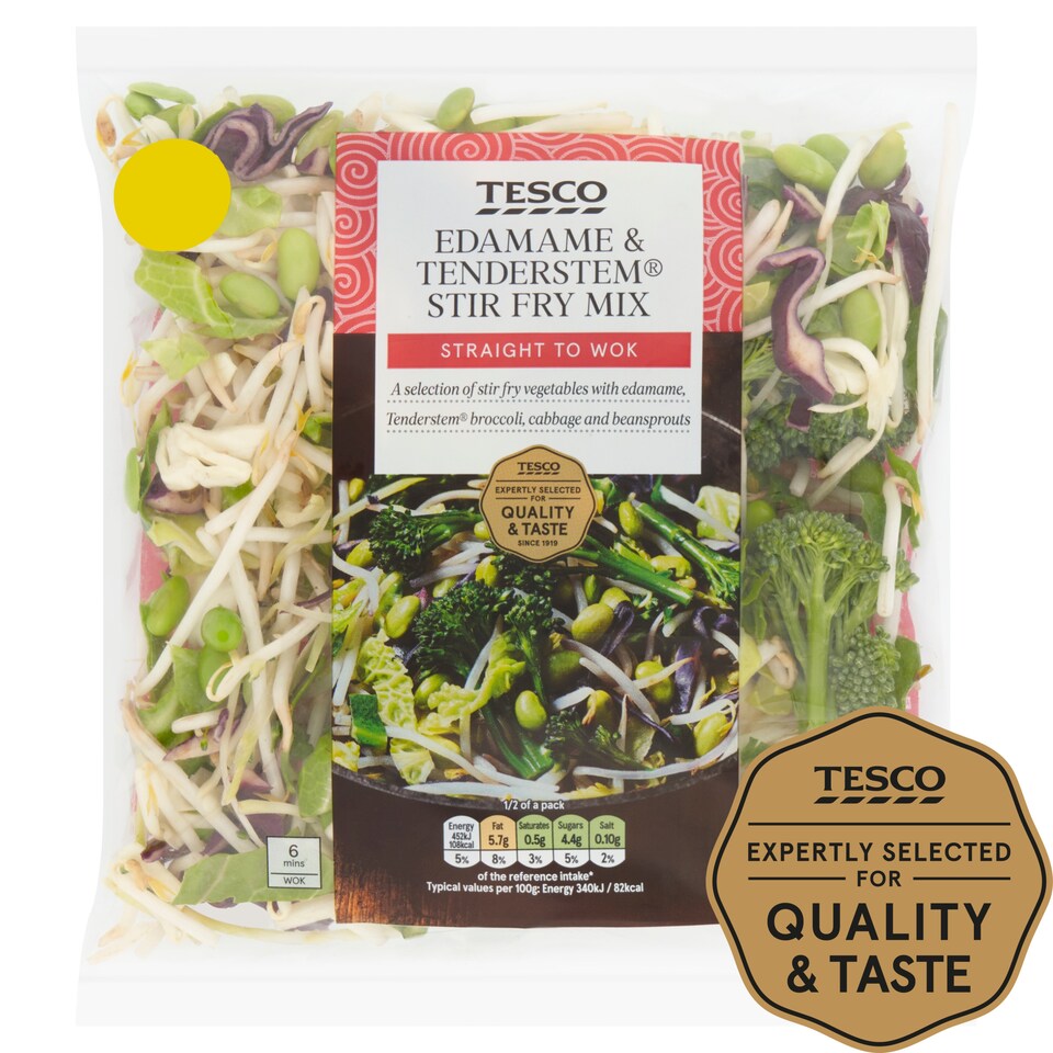 Tesco Edamame & Tenderstem Stir Fry Mix 320G
