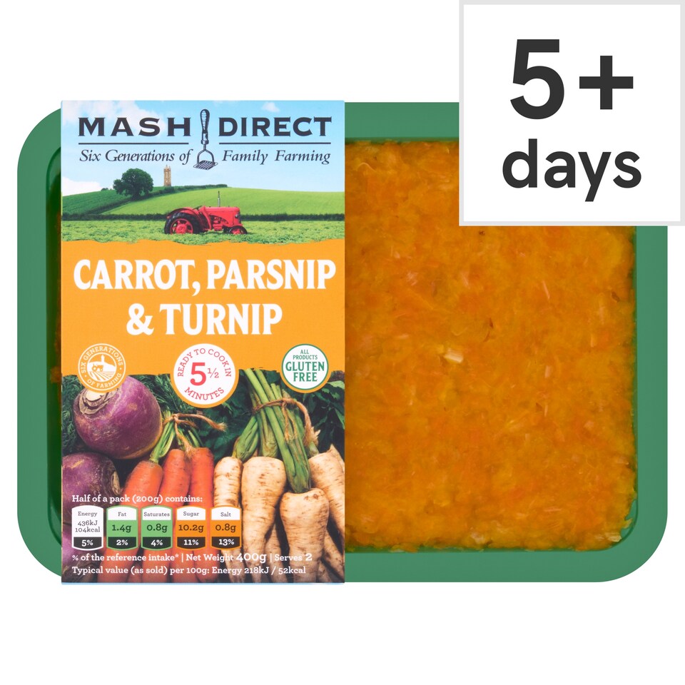 Mash Direct Carrot Parsnip & Turnip 380G