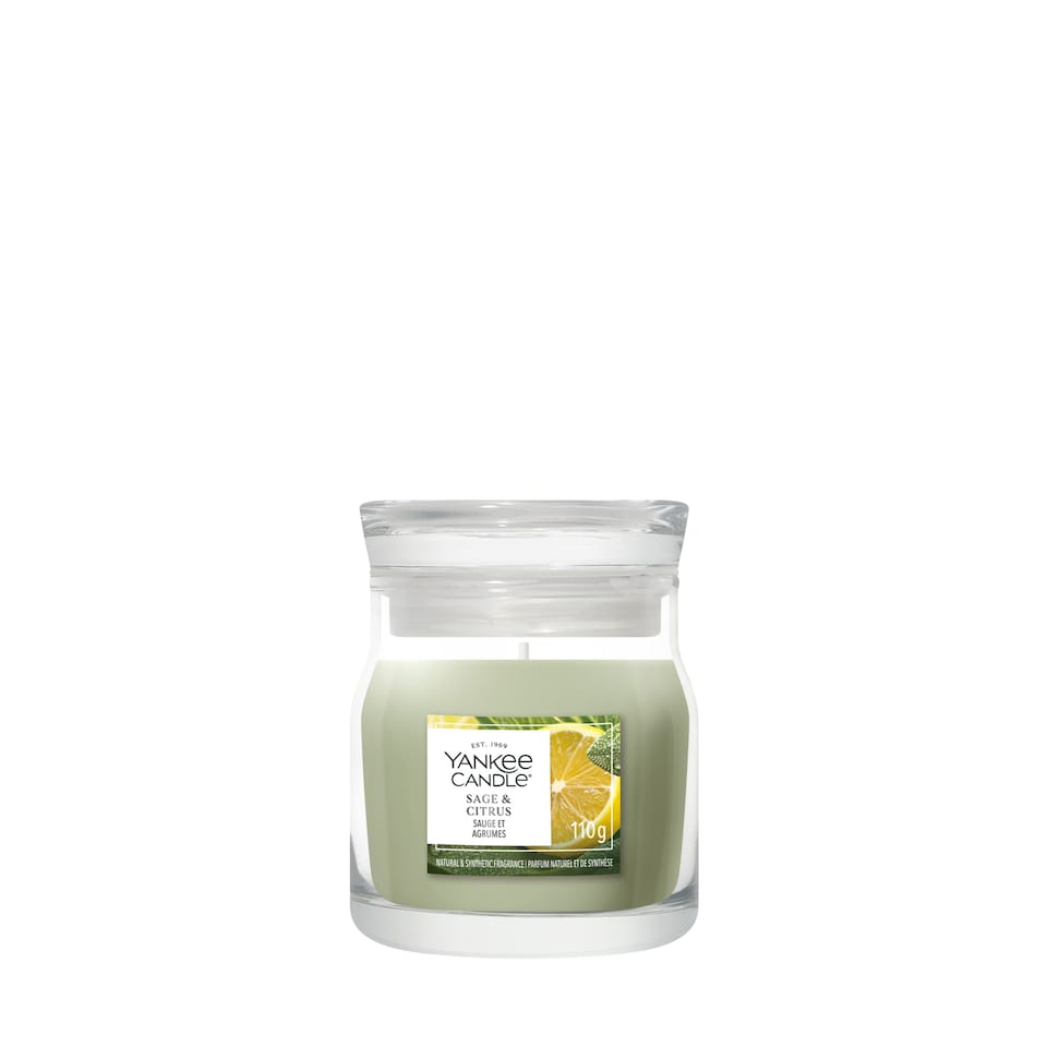 image 1 of Yankee Candle Signature Sage & Citrus Small Candle 110g