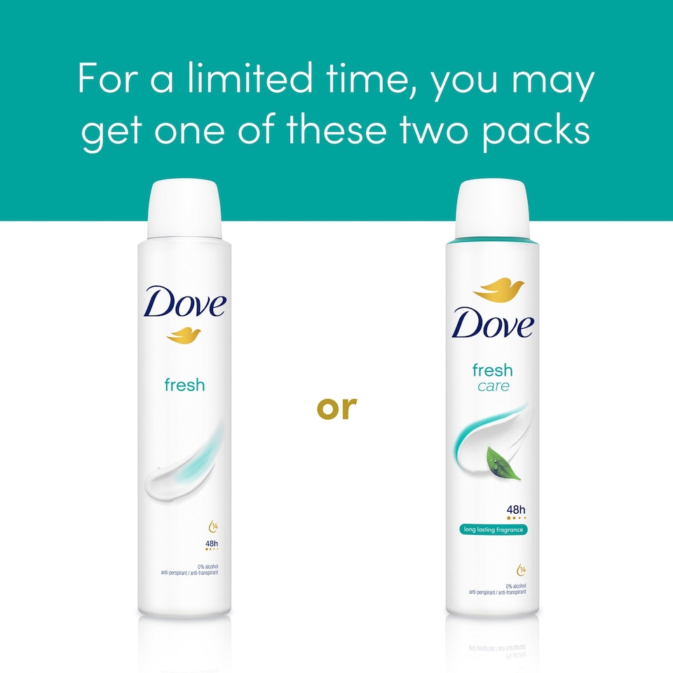 image 1 of Dove Women Fresh 48h Antiperspirant Deodorant 200ml
