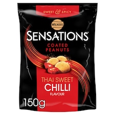 Walkers Sensations Coated Peanuts Thai Sweet Chilli 150g