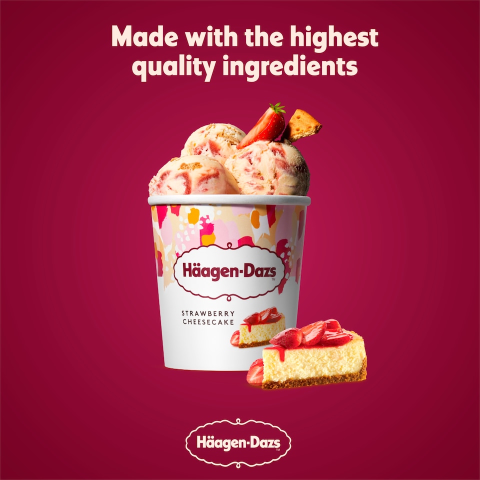 image 1 of Haagen-Dazs Ice Cream - Strawberry Cheesecake 460ml