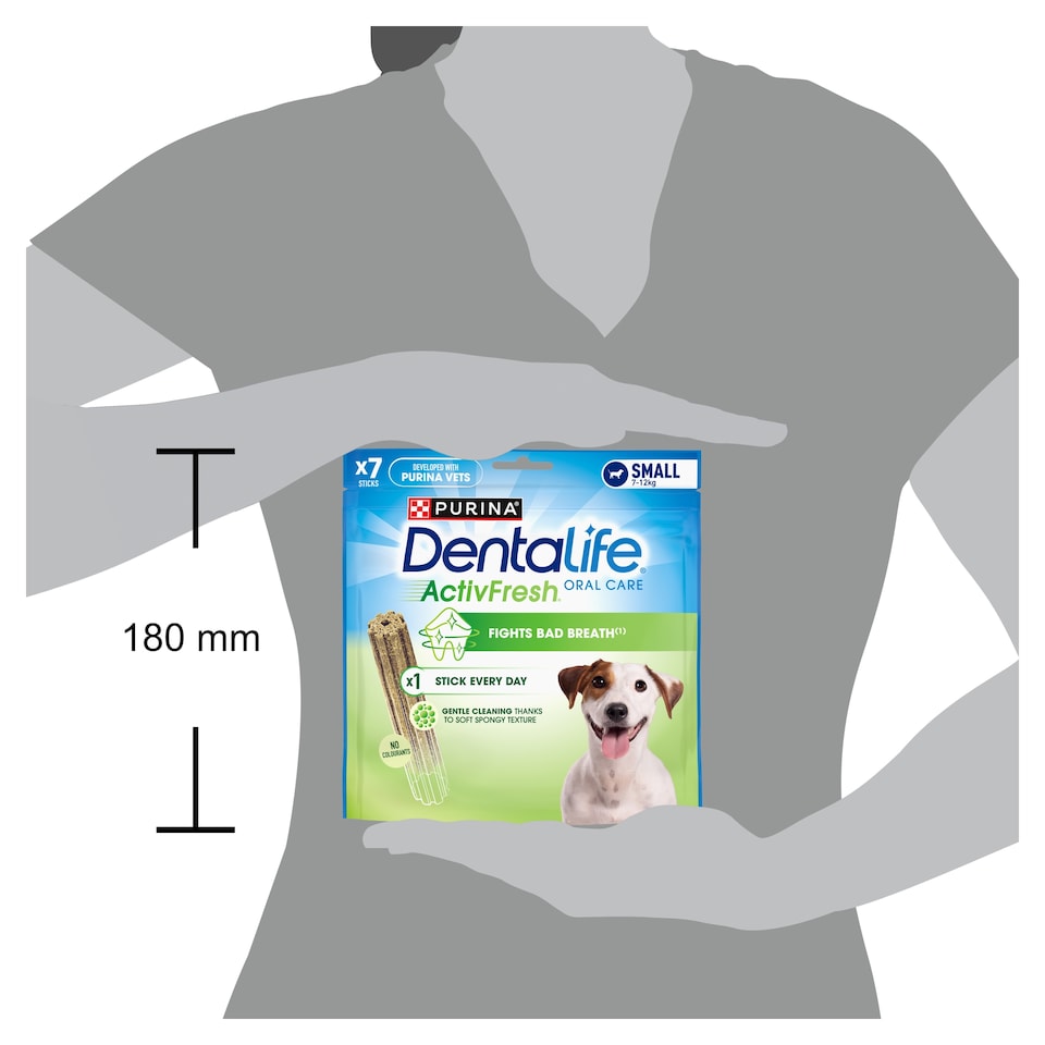 image 1 of DENTALIFE ActivFresh Small Dental Chicken Dog Chews 7 Sticks