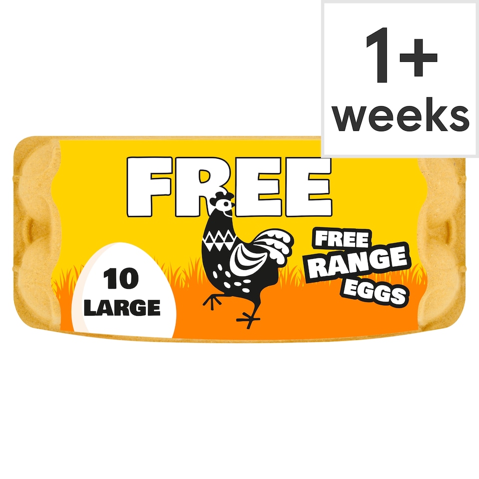 Big & Free Large White Free Range Eggs 10 Pack