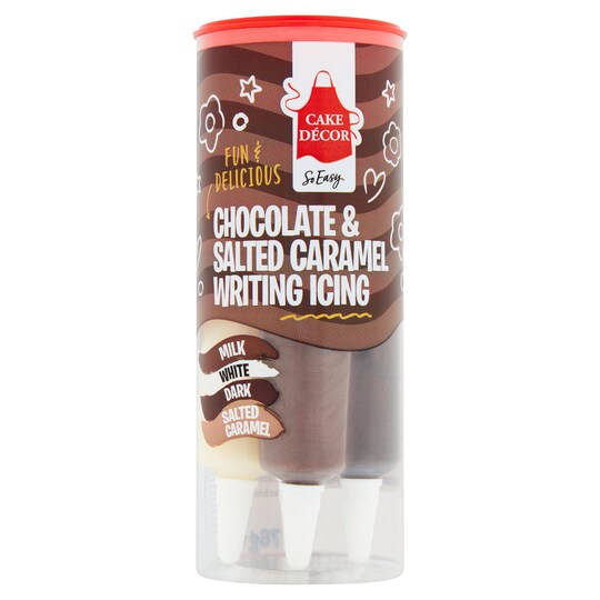Cake Decor Chocolate & Salted Caramel Icing 76G Tesco Groceries