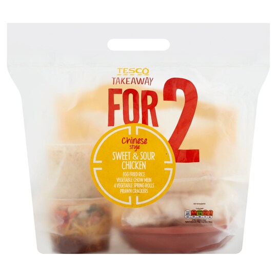Tesco Takeaway Meal For 2 Sweet & Sour Chicken 1.12Kg Tesco Groceries