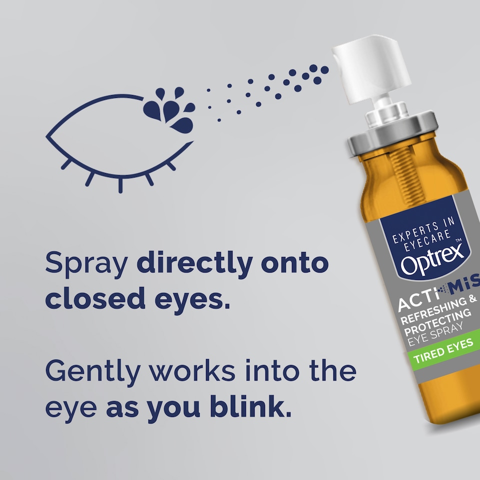 image 1 of Optrex ActiMist Double Action Spray Tired Strained Eyes 10ml