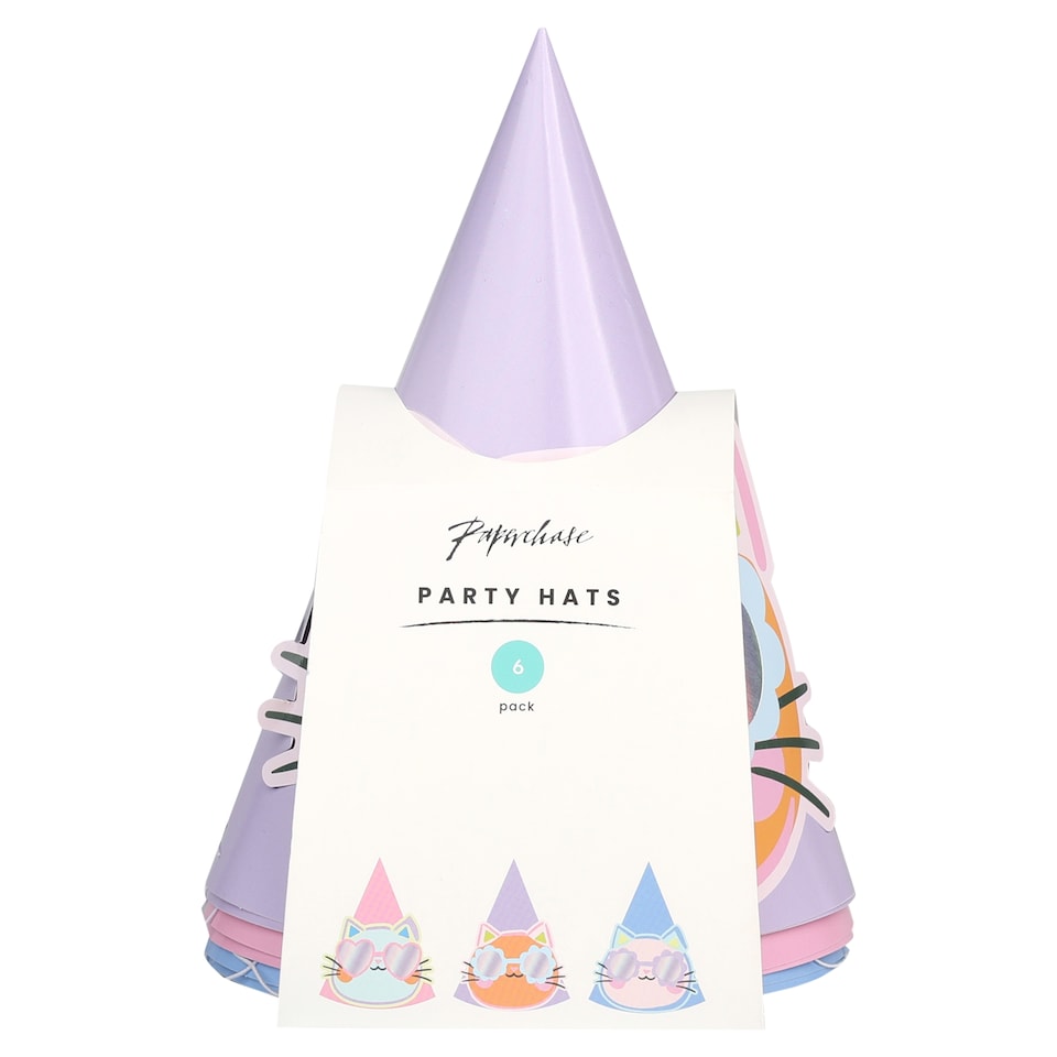 Paperchase party Hats Ombre 6pk