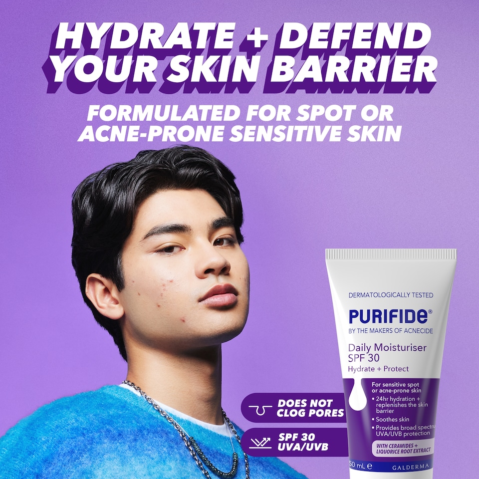 image 1 of Purifide Daily Moisturiser Spf 30 50Ml