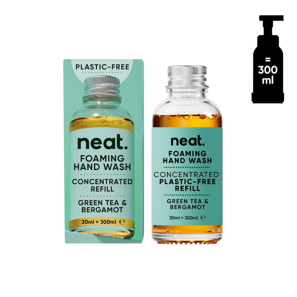 image 1 of Neat Foaming Hand Wash Concentrated Refill - Green Tea & Bergamot 30ml