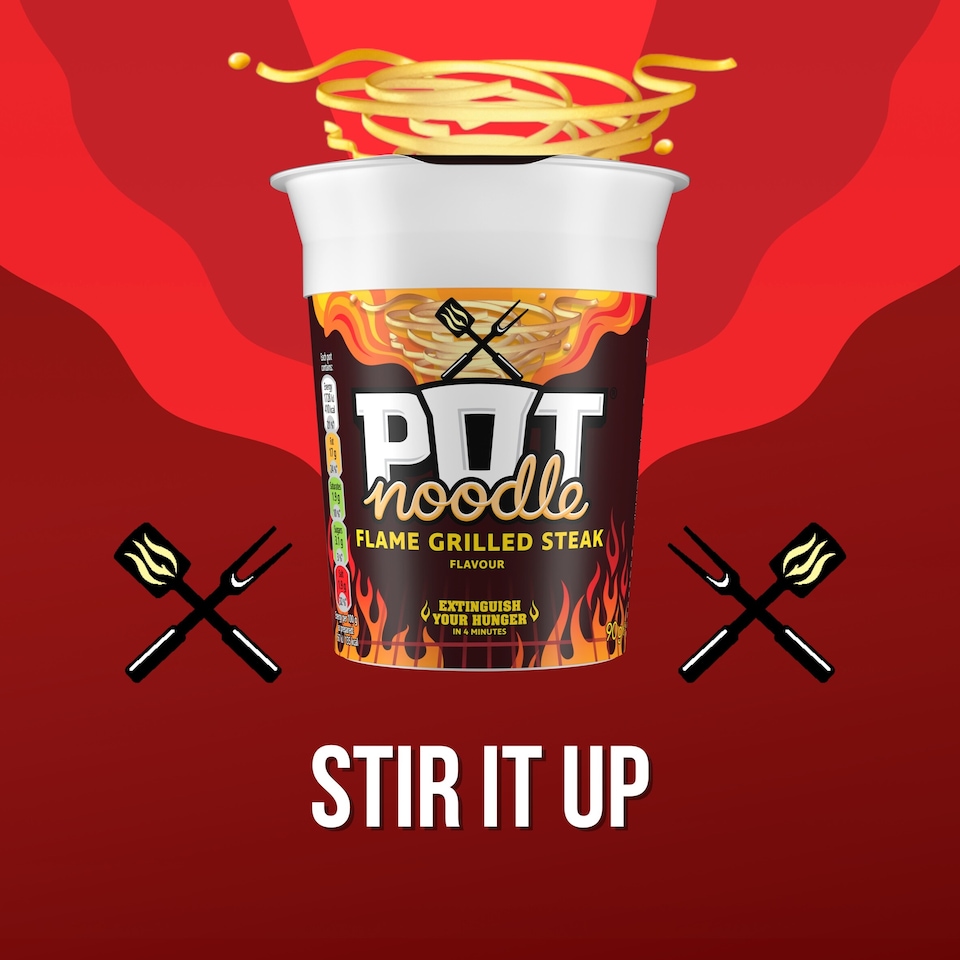 image 1 of Pot Noodle Flame Grilled Steak 90G