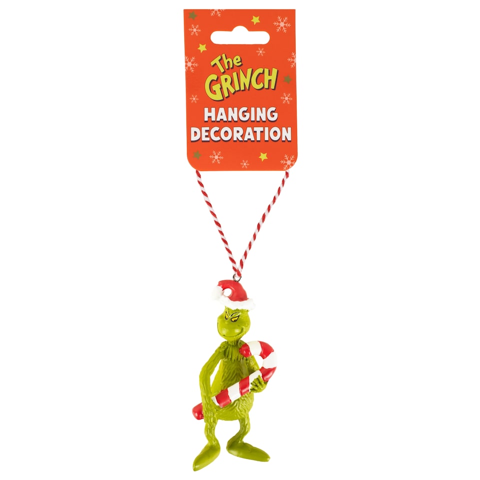 image 1 of Grinch Resin Hanging Christmas Decoration Assortment