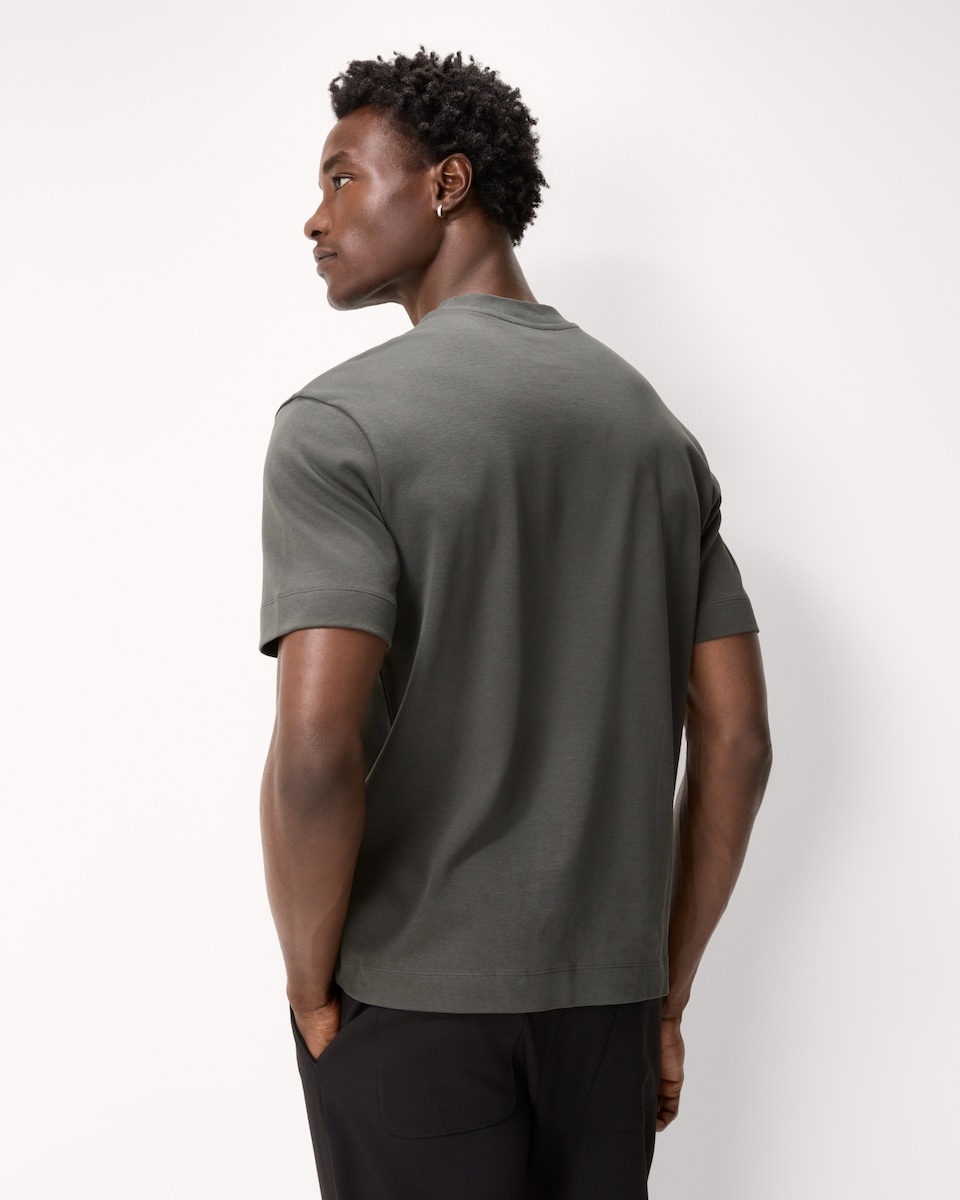 image 1 of F&F Pure Cotton Relaxed Fit T-Shirt in Green