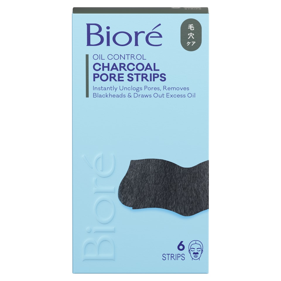 image 1 of Biore Charcoal Pore Strips 6 Xnose Strips