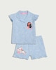 image 1 of Disney Moana 2-Piece Pure Cotton Shorts Pyjama Set in Blue