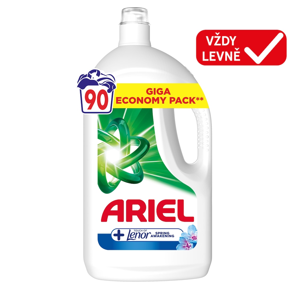 image 1 of Ariel Washing Liquid, +Touch Of Lenor Spring Awakening, 4.05l, 90 Washes
