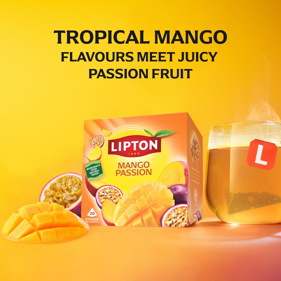 image 1 of Lipton Mango Passion 20 Tea Bags 36g