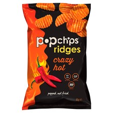 Popchips Ridges Crazy Hot 85G