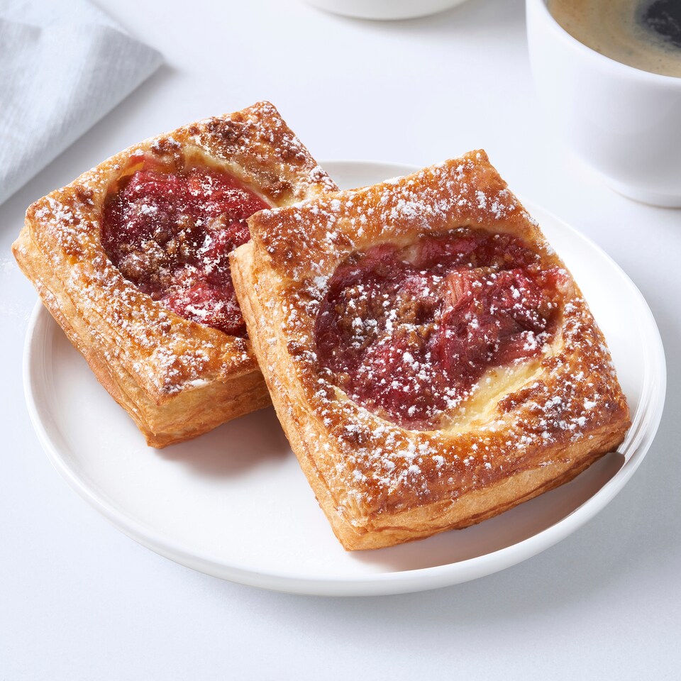 image 1 of Tesco Finest Rhubarb & Ginger Danish 2 Pack