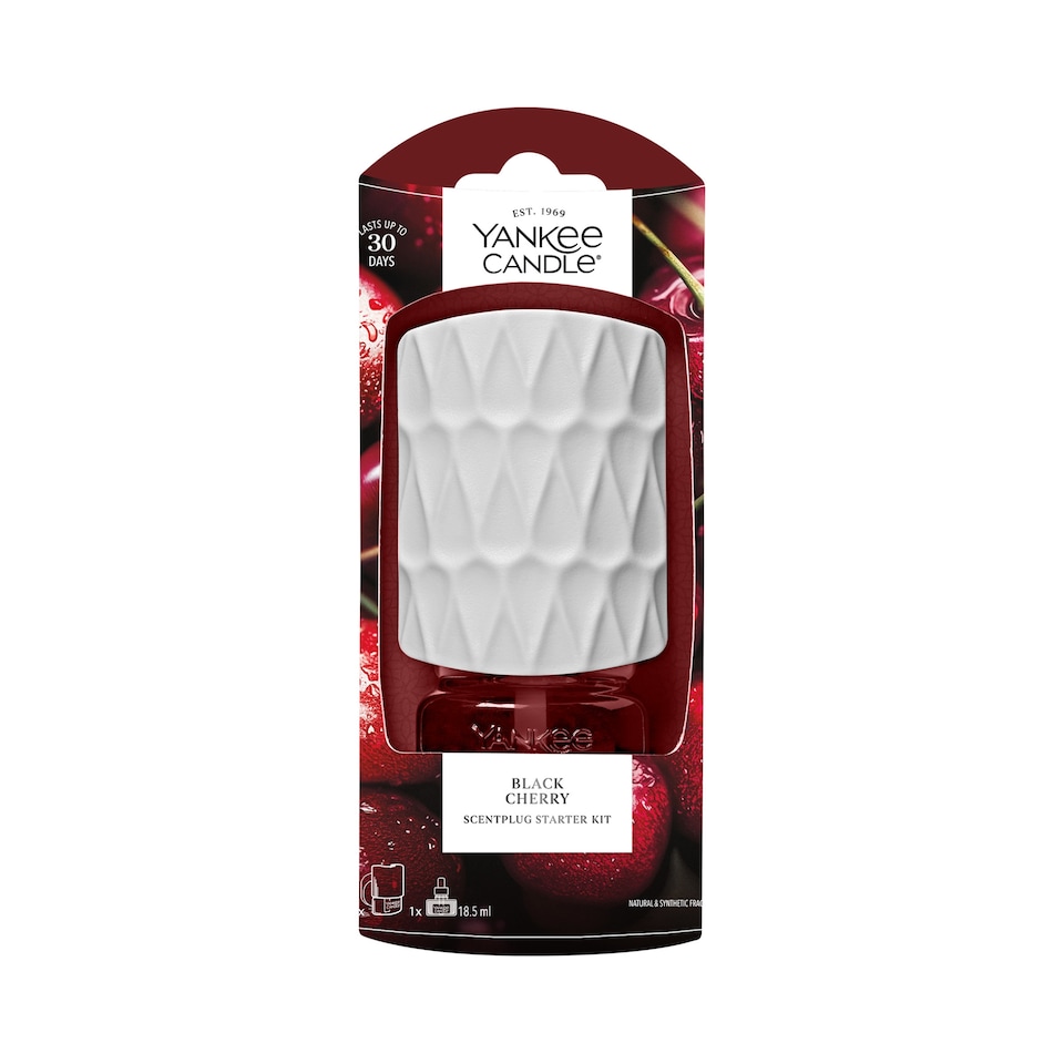 image 1 of Yankee Classic Black Cherry Scent Plug Starter Kit