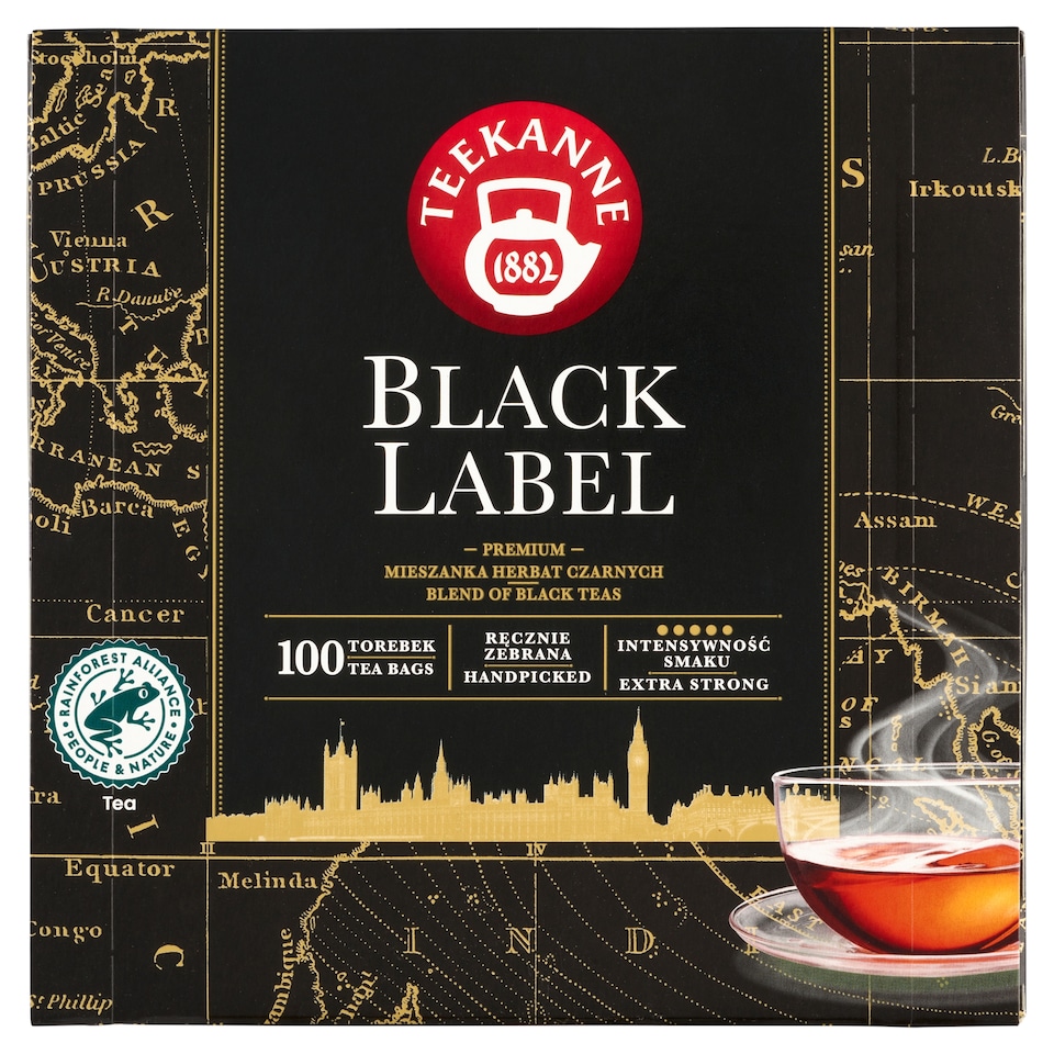 Obrázek 1 pro produkt Teekanne Black Label černý čaj 100 x 2,0g (200g)