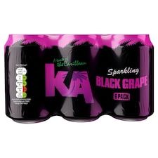 KA Sparkling Black Grape Soft Drink 6x330ml