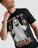 image 2 of F&F Pure Cotton Crew Neck Booza T-Shirt in Black