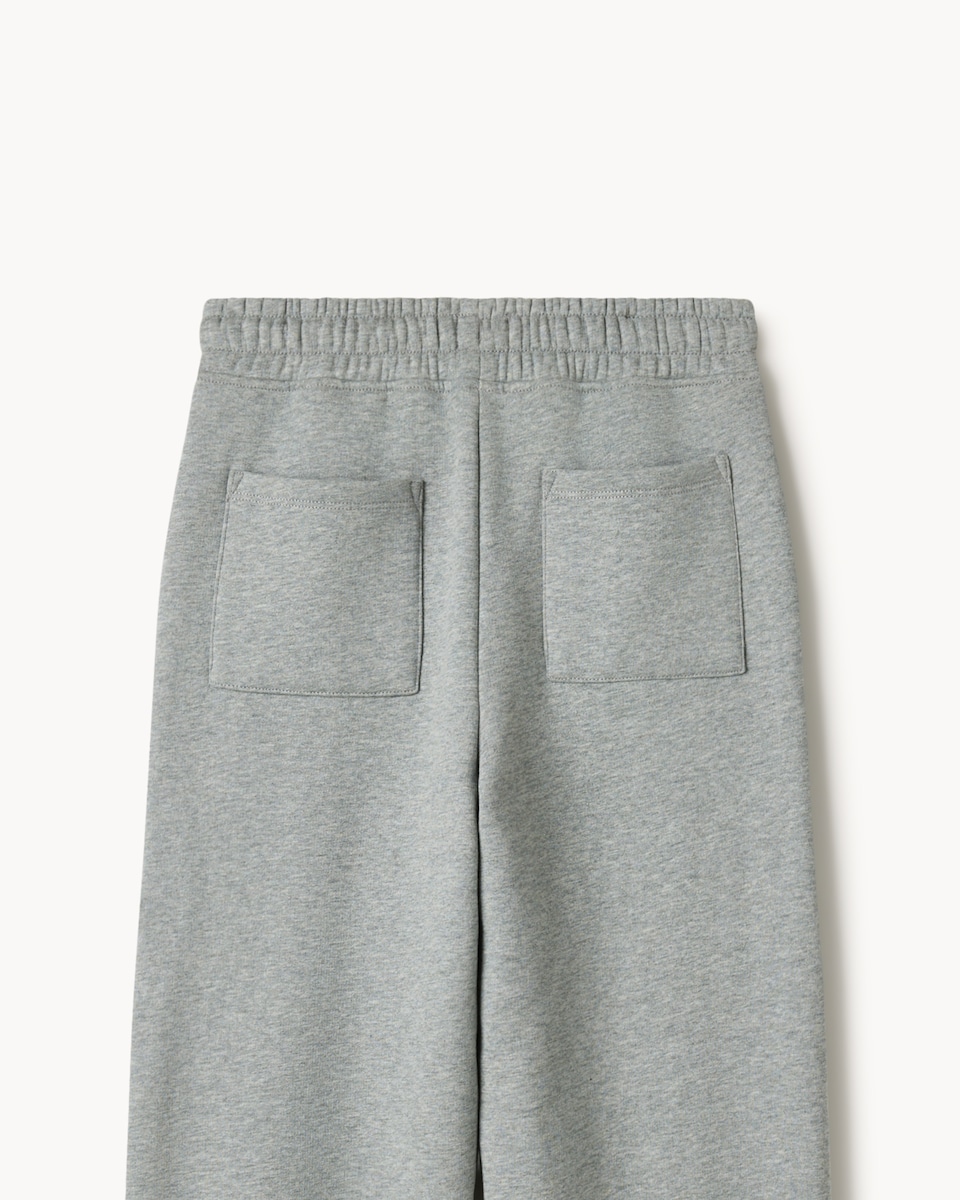 image 1 of F&F Boys Cotton Rich Slogan Joggers in Grey Marl