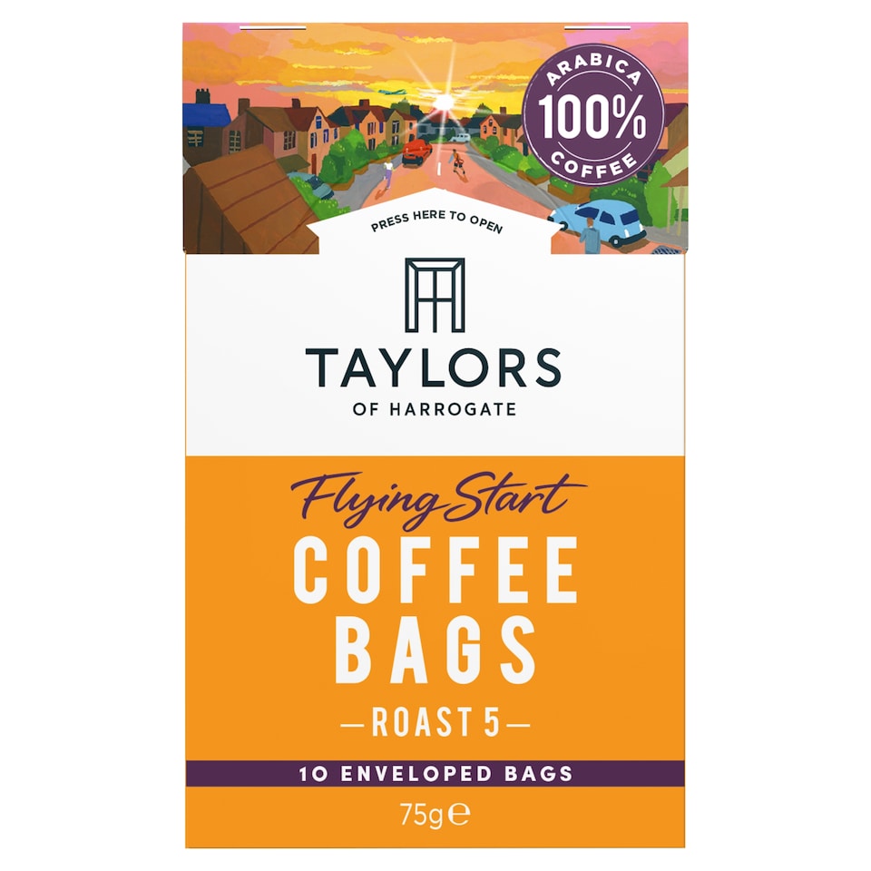 image 1 of Taylors Flying Start Coffee Bags 10S 75G
