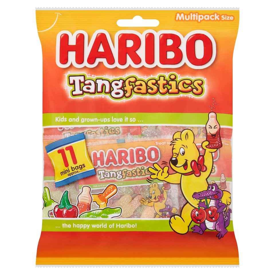 image 1 of Haribo Tangfastics 11 Bags 176G
