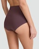 image 3 of F&F 3-Pack Microfibre No VPL Full Brief Knickers in Burgundy