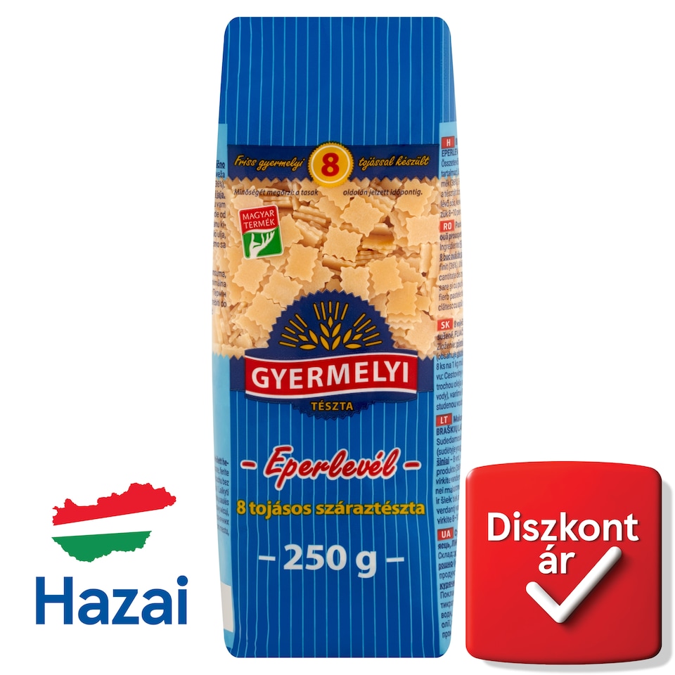 Gyermelyi Strawberry Leaf Dry Pasta with 8 Eggs 250 g