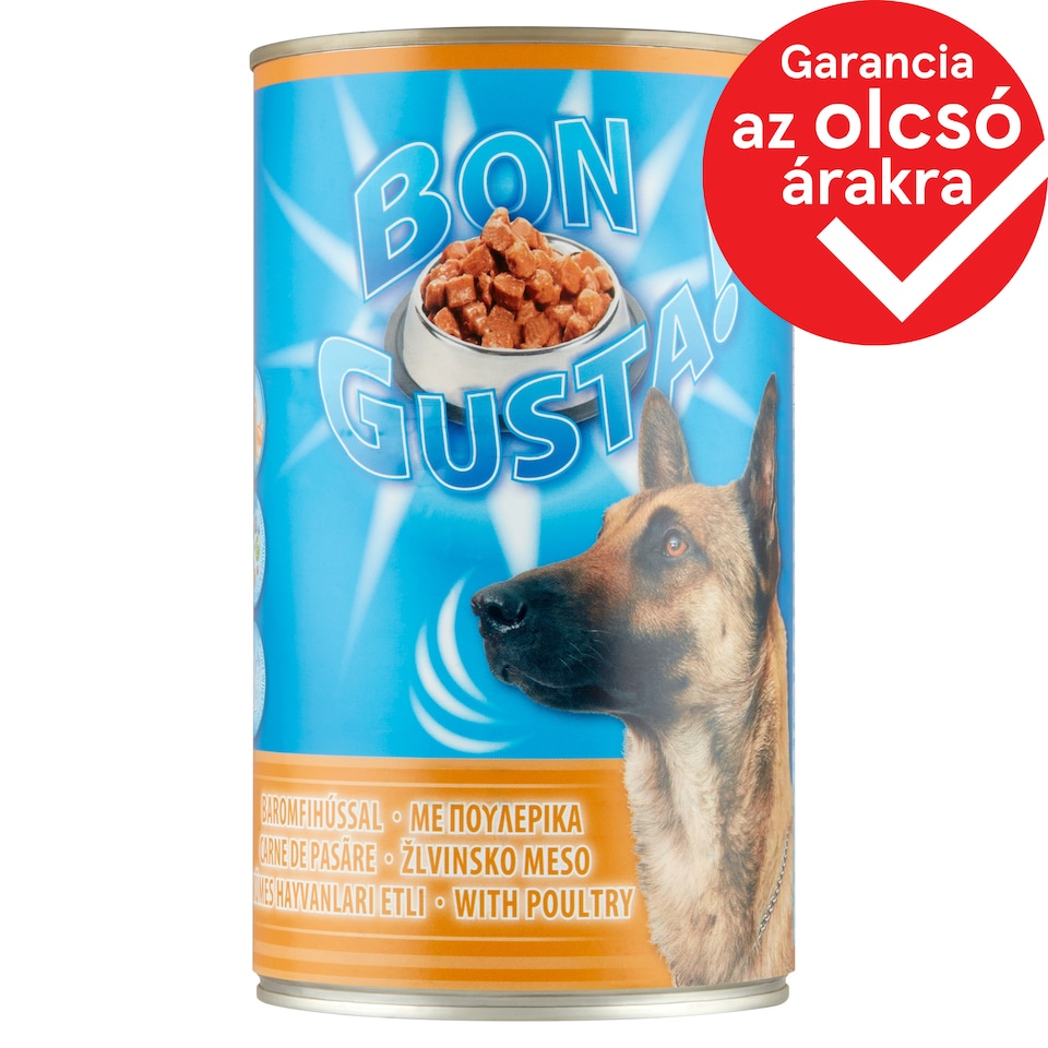 Bon Gusta! Complete Pet Food for Adult Dogs with Poultry Meat 1240 g