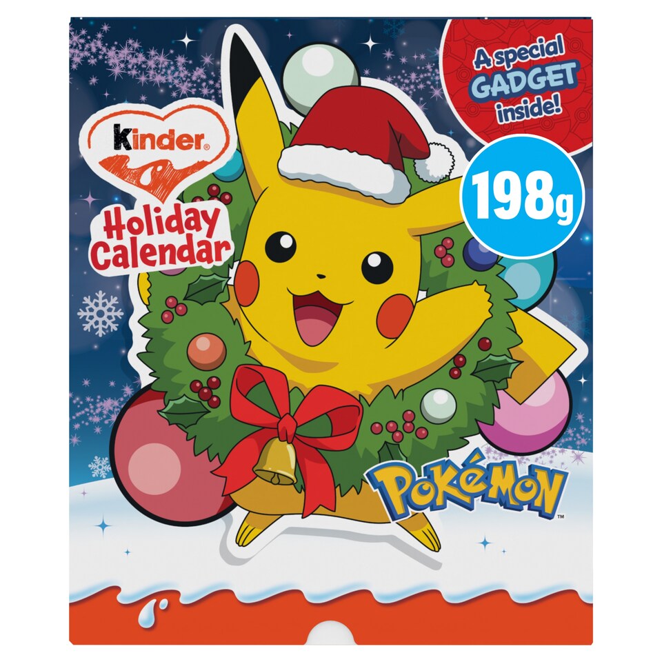 image 1 of Kinder Pokemon Holiday Calendar 24 pieces 198g