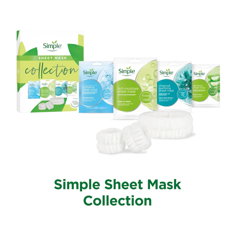 image 1 of Simple Sheet Mask Collection Gift Set