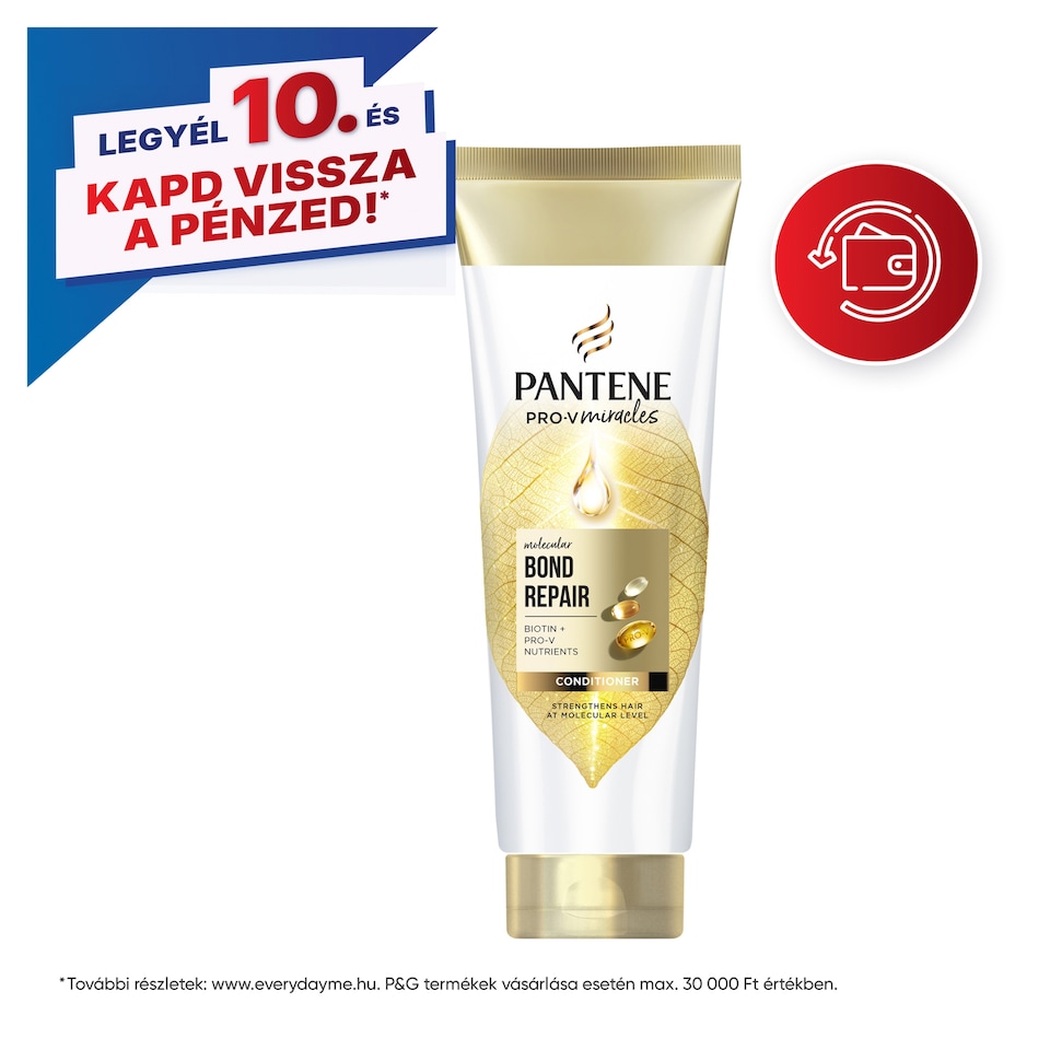 Pantene Molecular Bond Repair balzsam biotinnal 160ml Pro-V koncentrált formula  1. kép