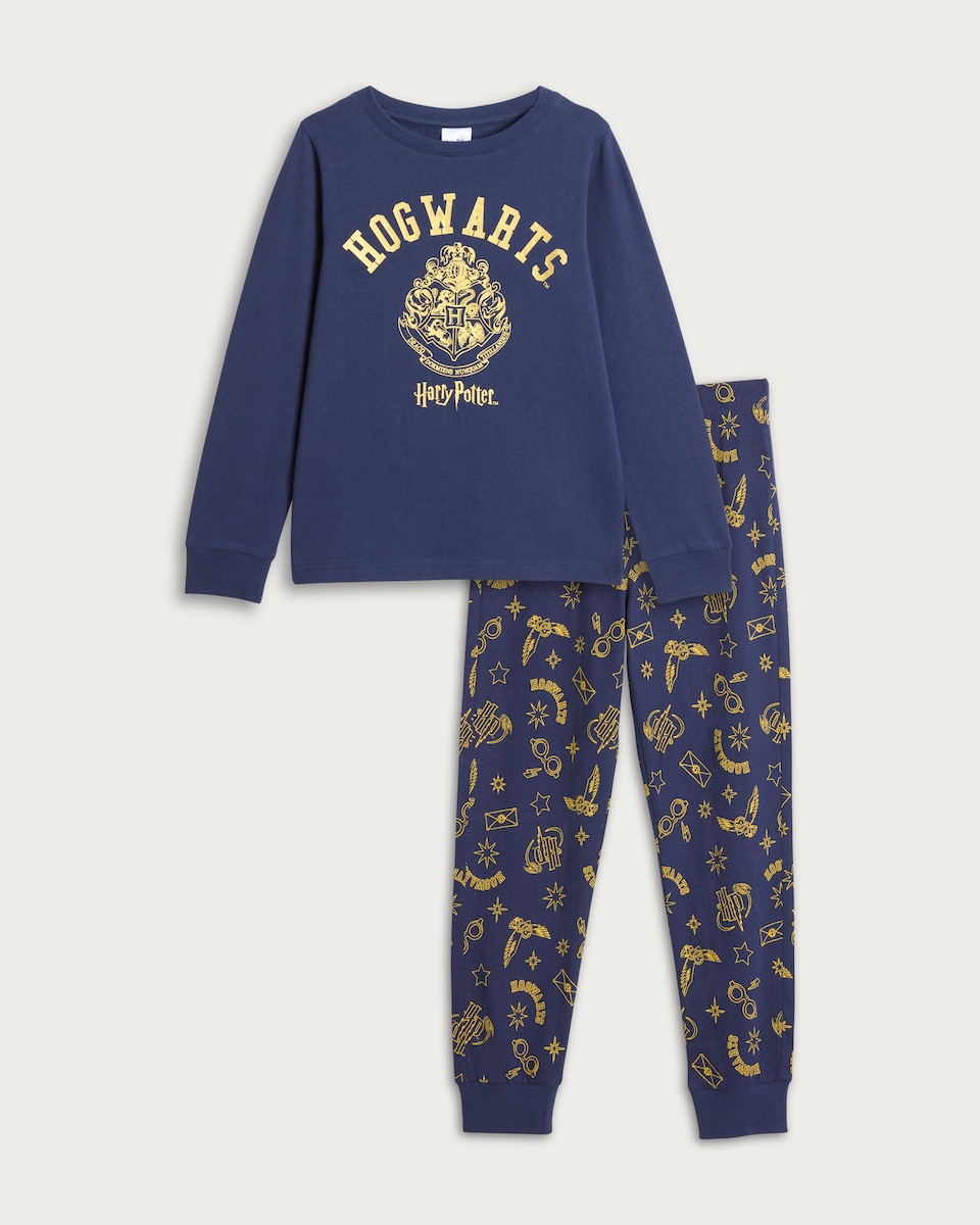 image 1 of Harry Potter Gryffindor Matching Family Christmas Pyjamas in Navy